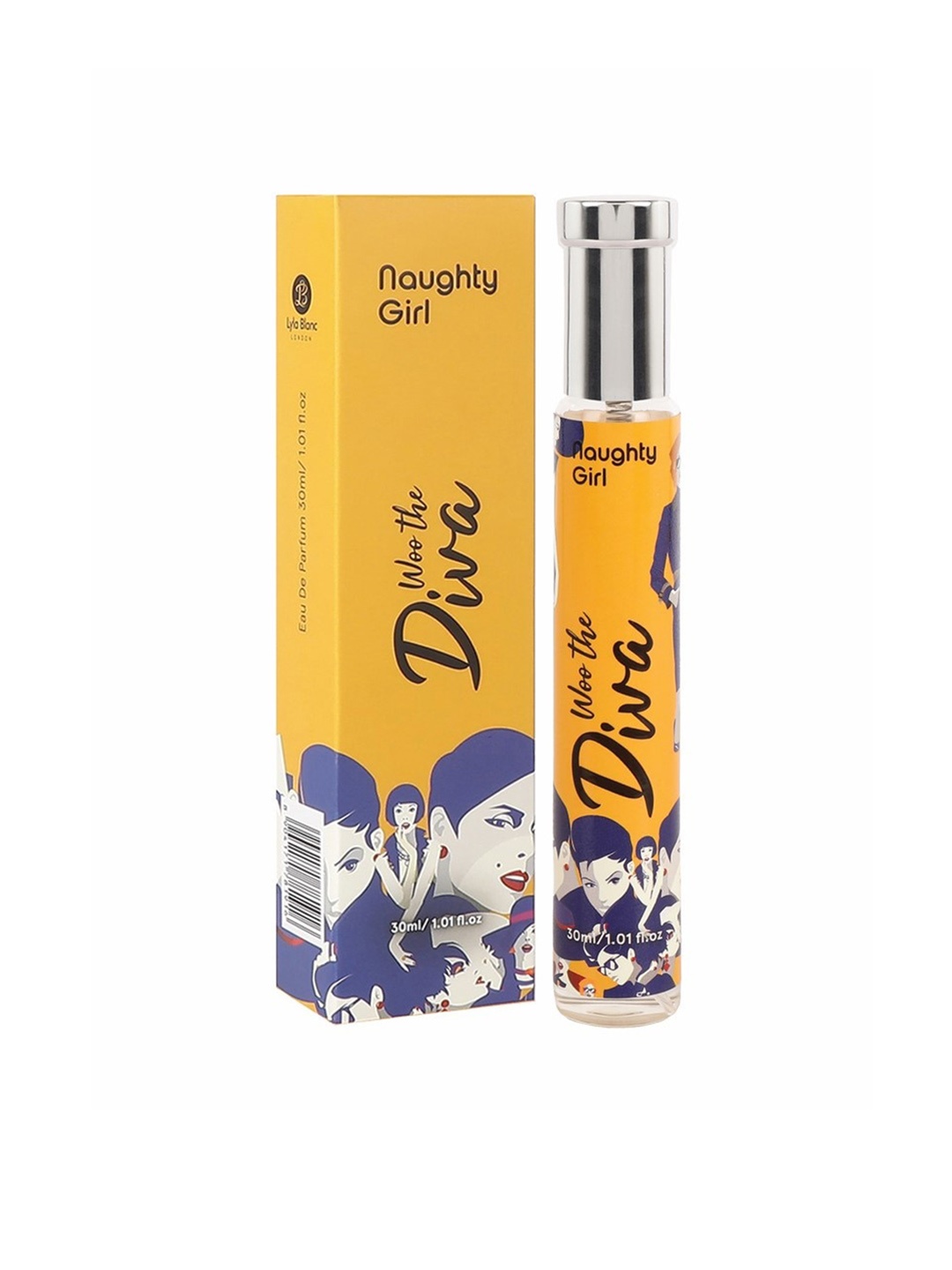 

Lyla Blanc Women Naughty Girl Woo The Diva Eau De Parfum - 30 ml, Yellow