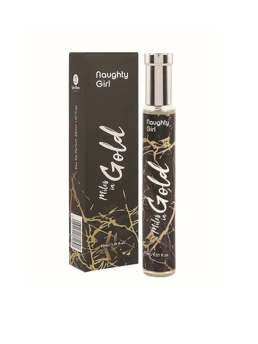 

Lyla Blanc Women Naughty Girl Miles In Gold Eau De Parfum - 30 ml, Black