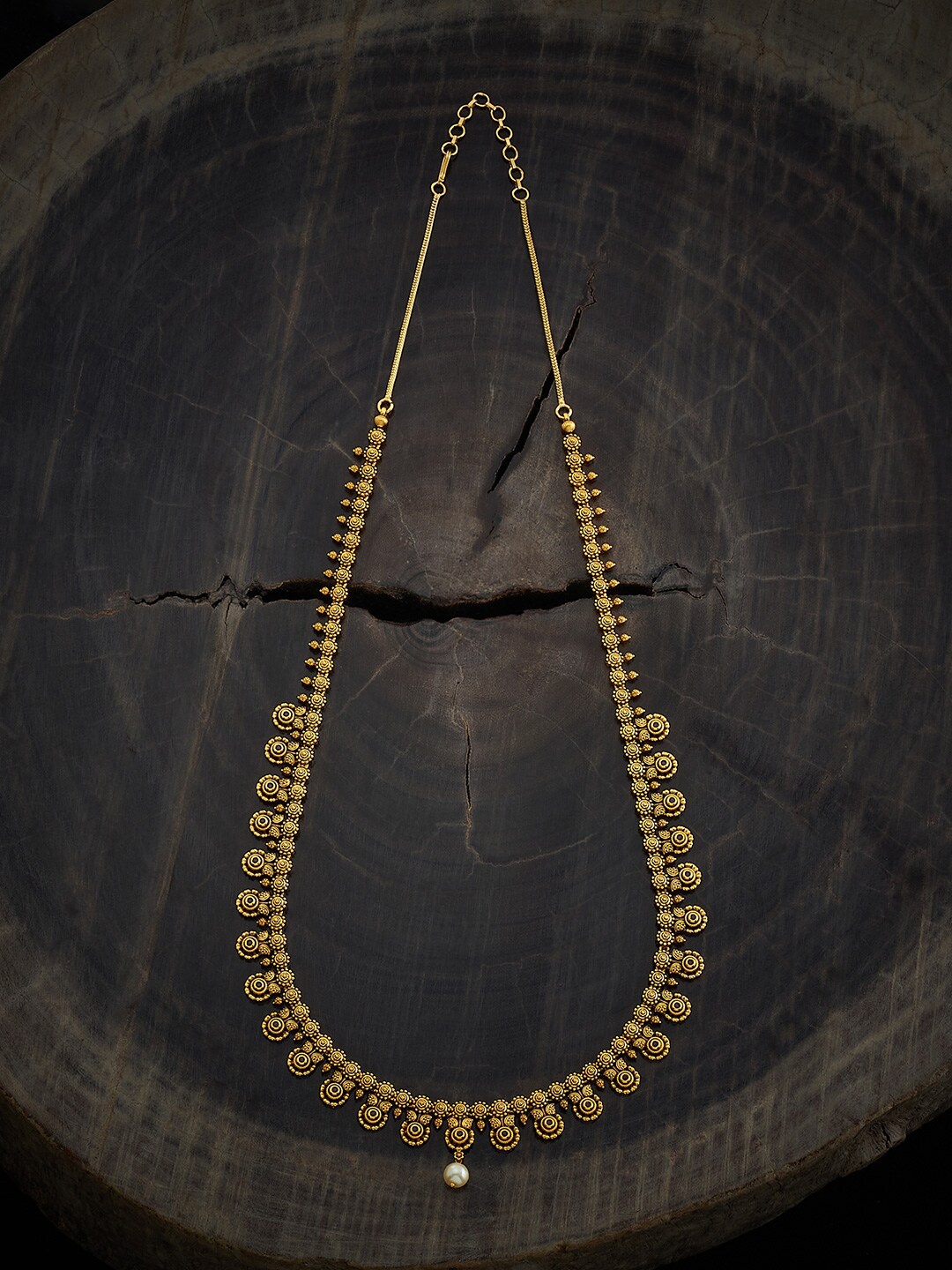 

Kushal's Fashion Jewellery Gold-Plated Antique Necklace