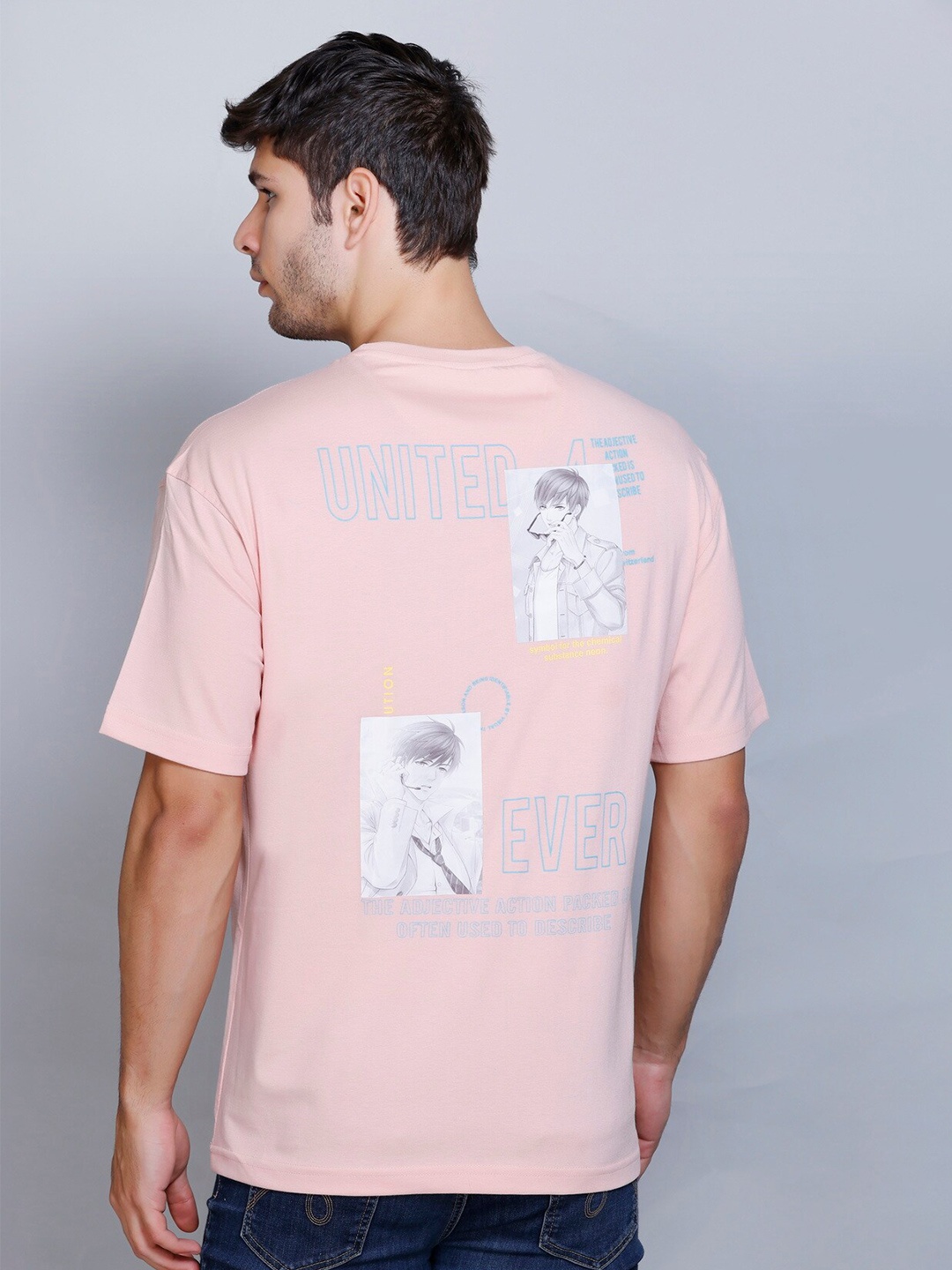 

Fort Collins Men Typography Printed Tshirt, Pink