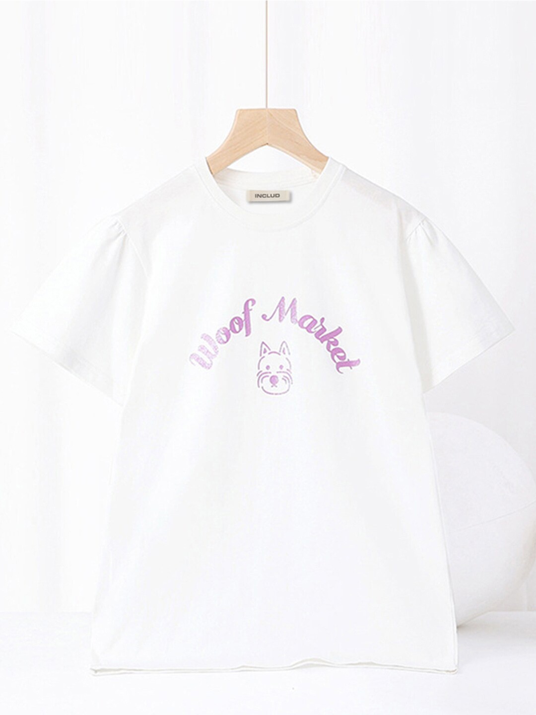 

INCLUD Girls Typography T-shirt, White