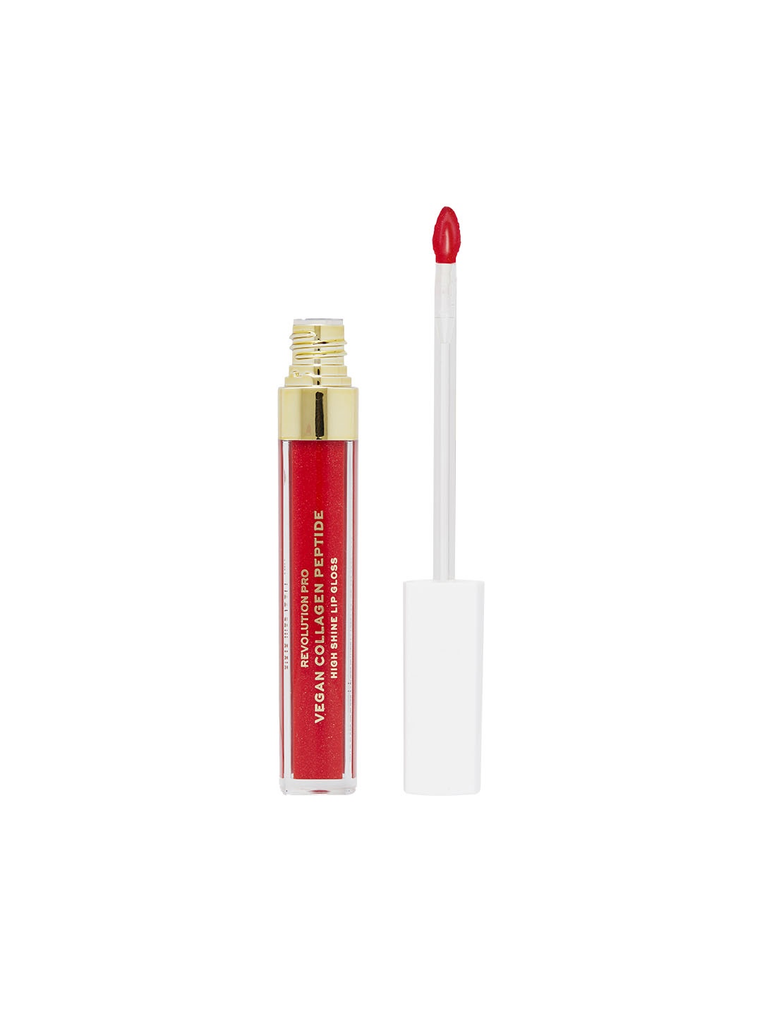

Makeup Revolution London Revolution Pro Vegan Collagen Peptide Shine Lip Gloss 4ml- Cherie, Red