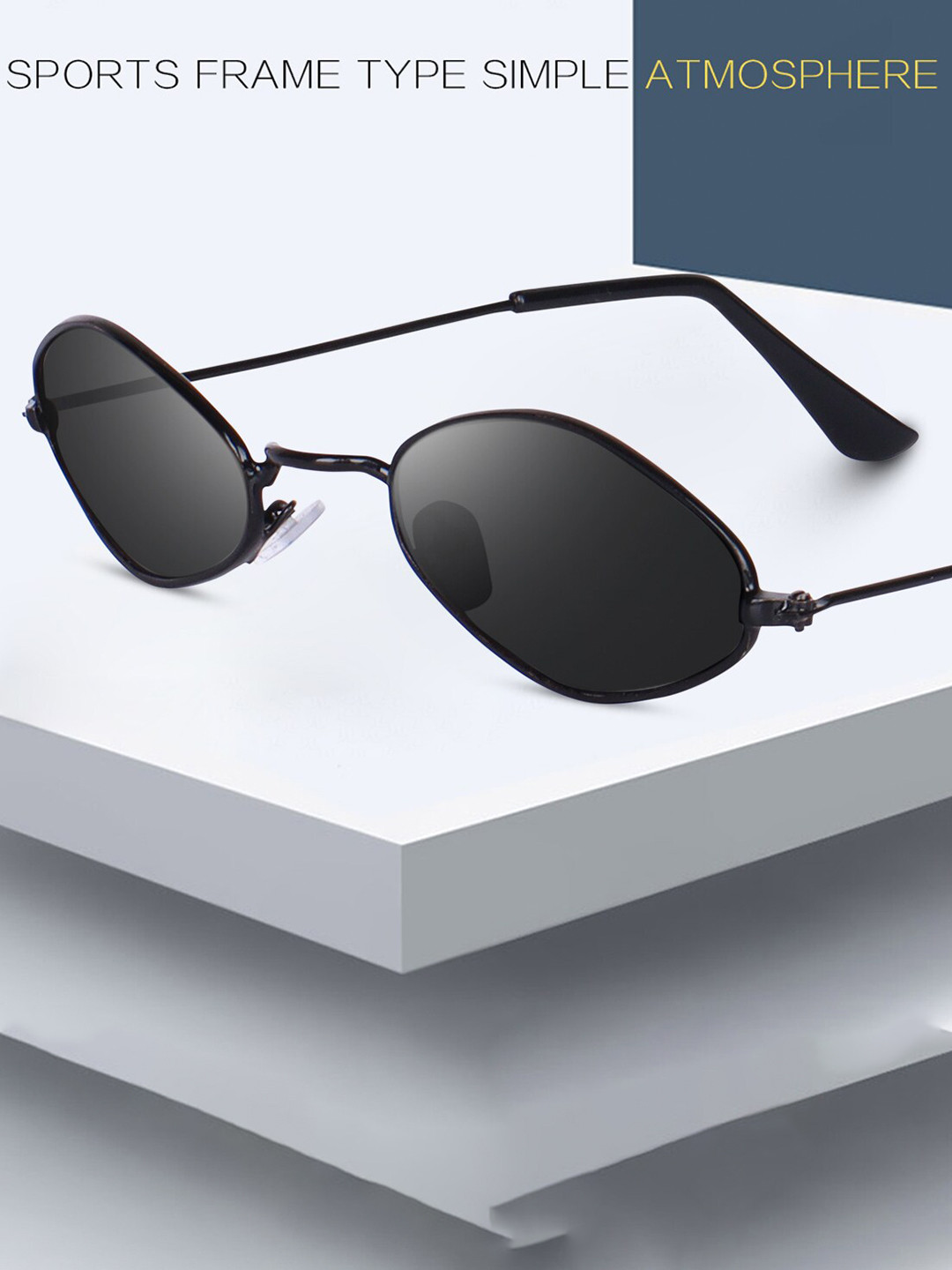 

ALIGATORR Unisex Other Sunglasses with UV Protected Lens AGR_S-BTRFLY_BLK, Black