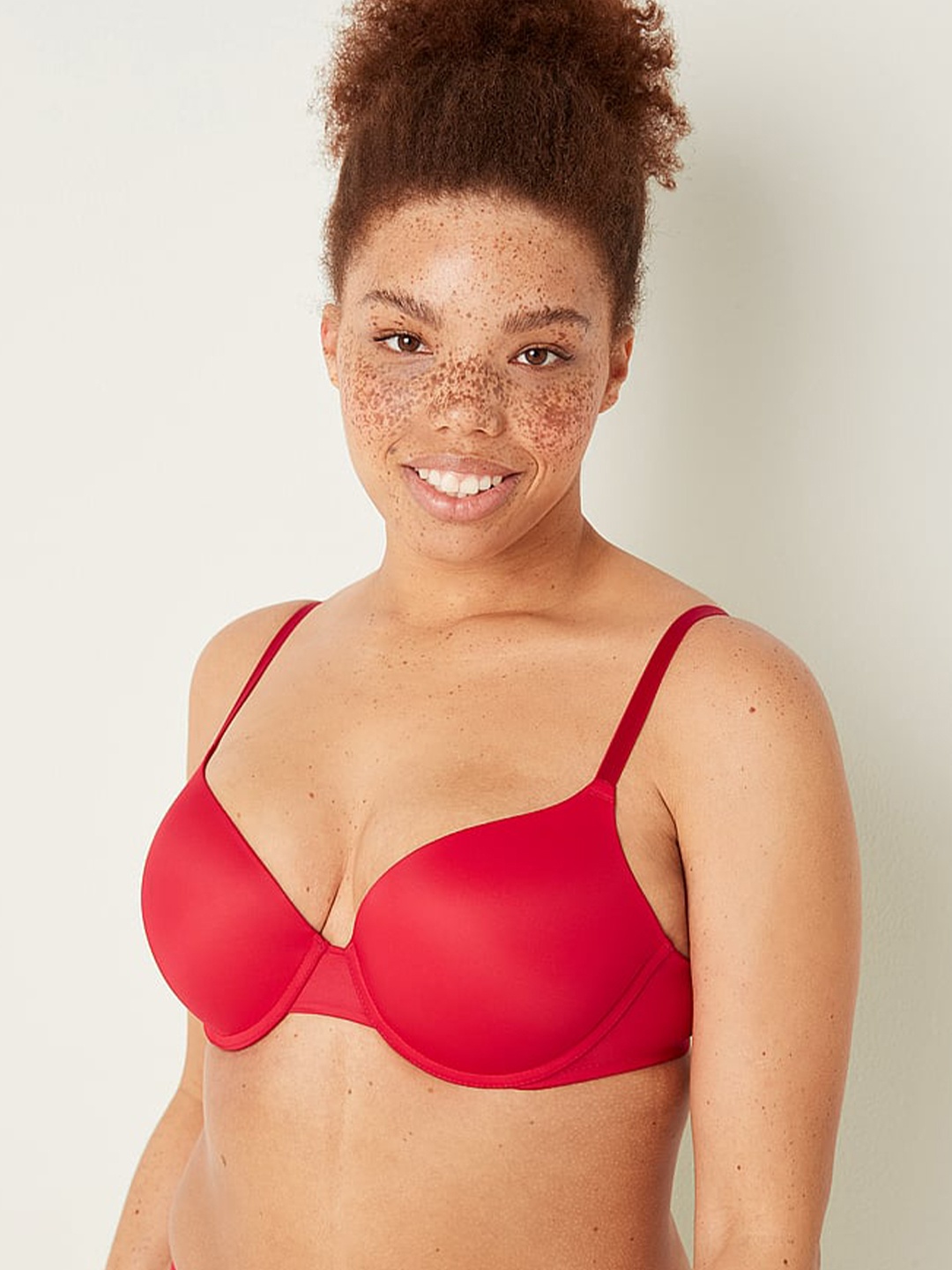 

Victoria's Secret PINK Wear Everywhere Heavily Padded Push-Up Bra With All Day Comfort, Red