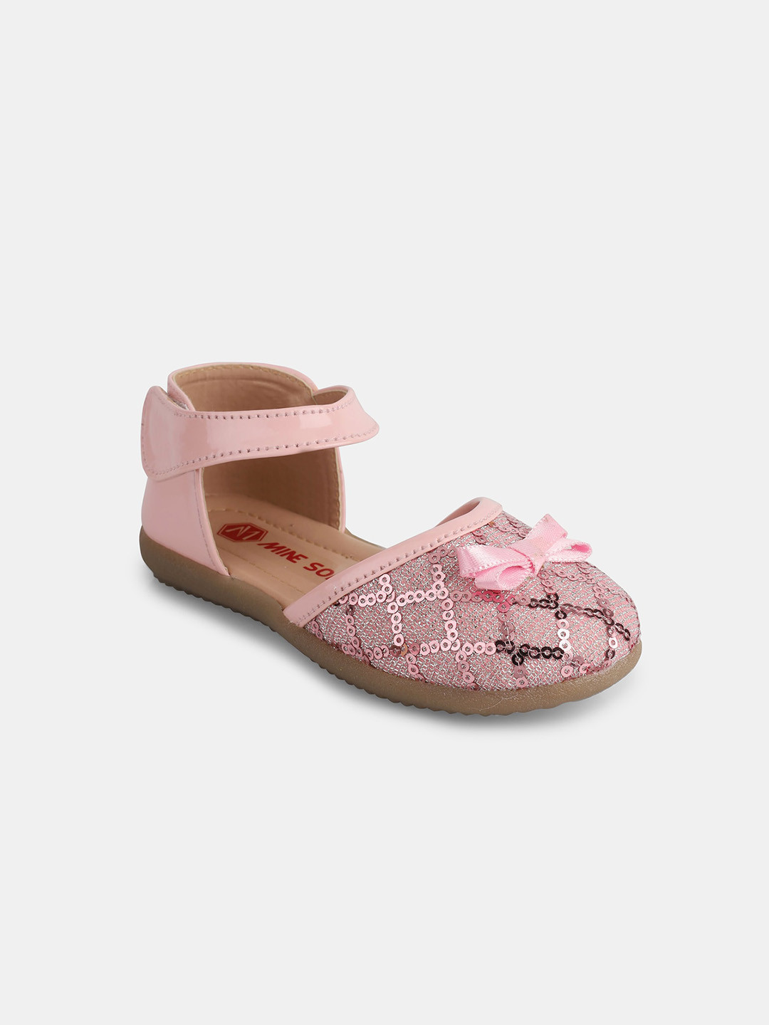 

Minesole Girls Embellished Ballerinas, Pink