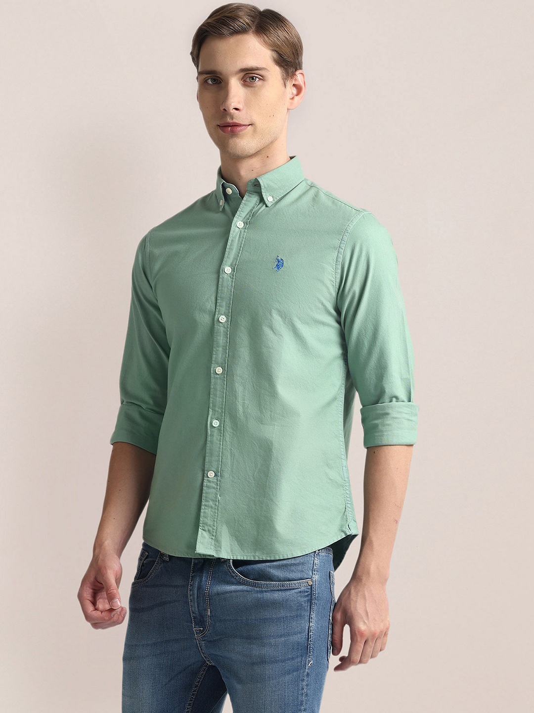 

U.S. Polo Assn. Button-Down Collar Casual Shirt, Green