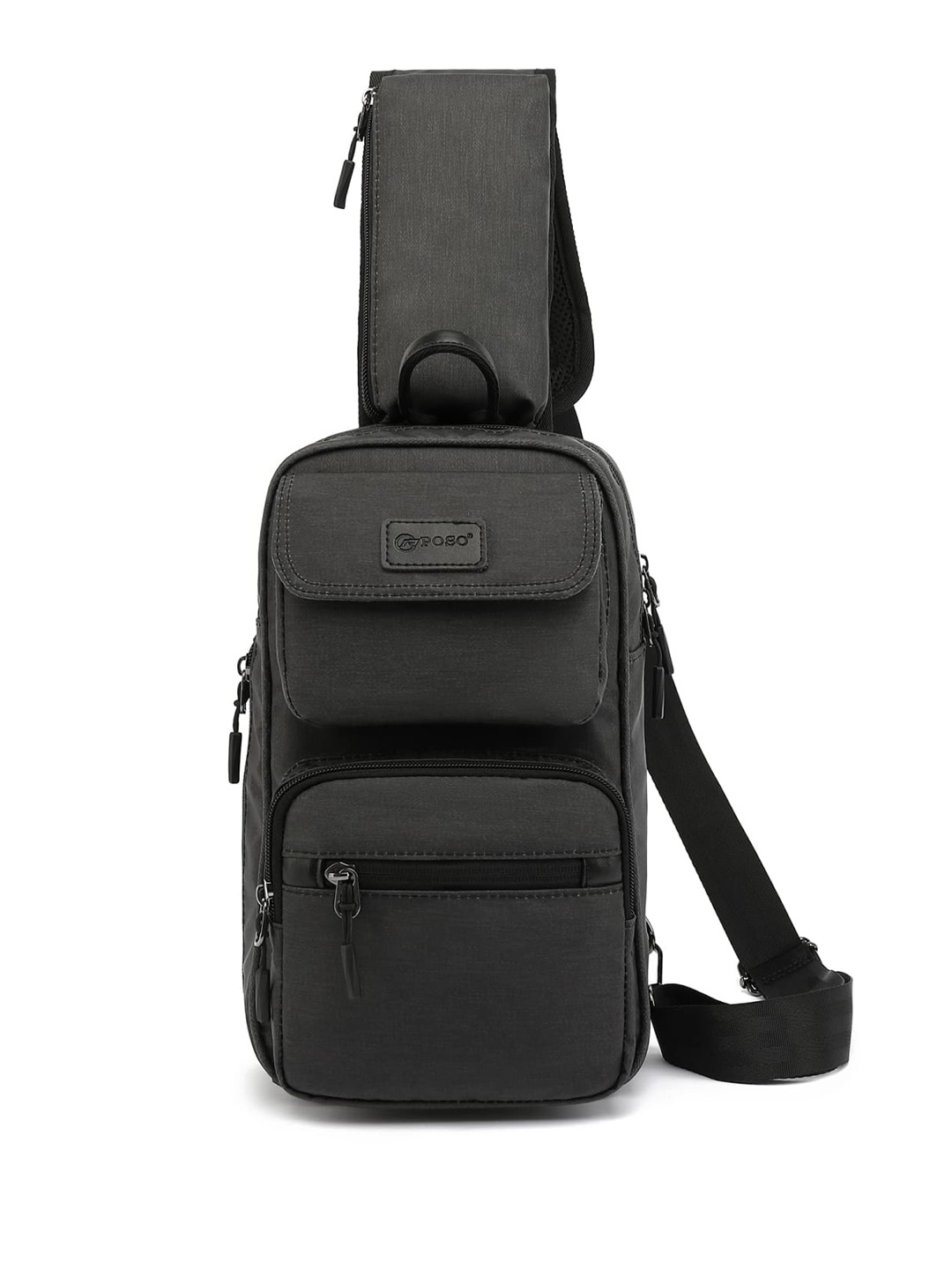 

THE CLOWNFISH Unisex Water Resistant Backpack, Black