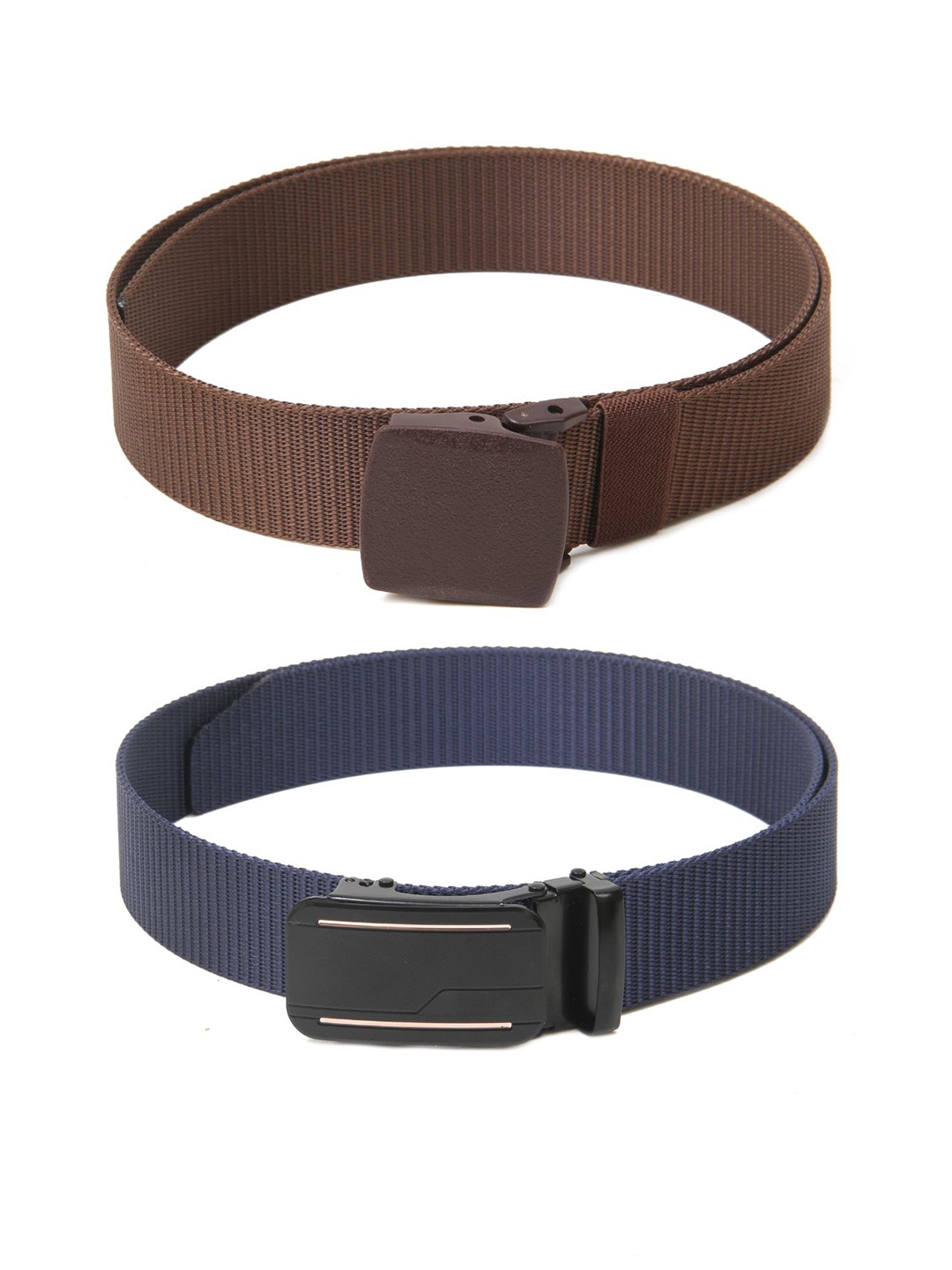 

Calvadoss Boys Set of 2 Textured Belts, Brown