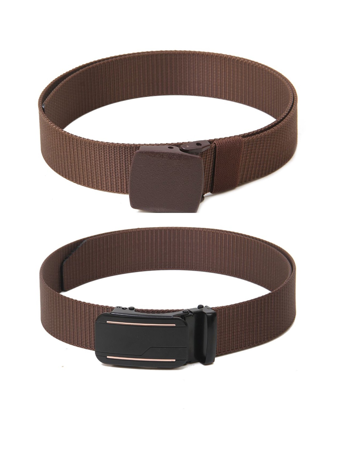 

Calvadoss Boys Set of 2 Textured Belt, Brown