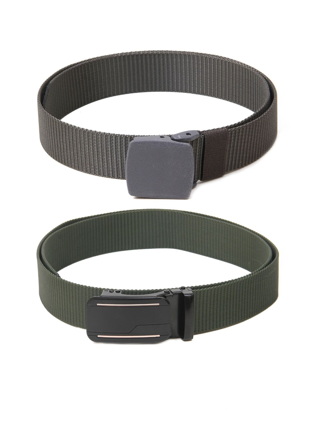 

Calvadoss Boys Set of 2 Textured Belt, Grey
