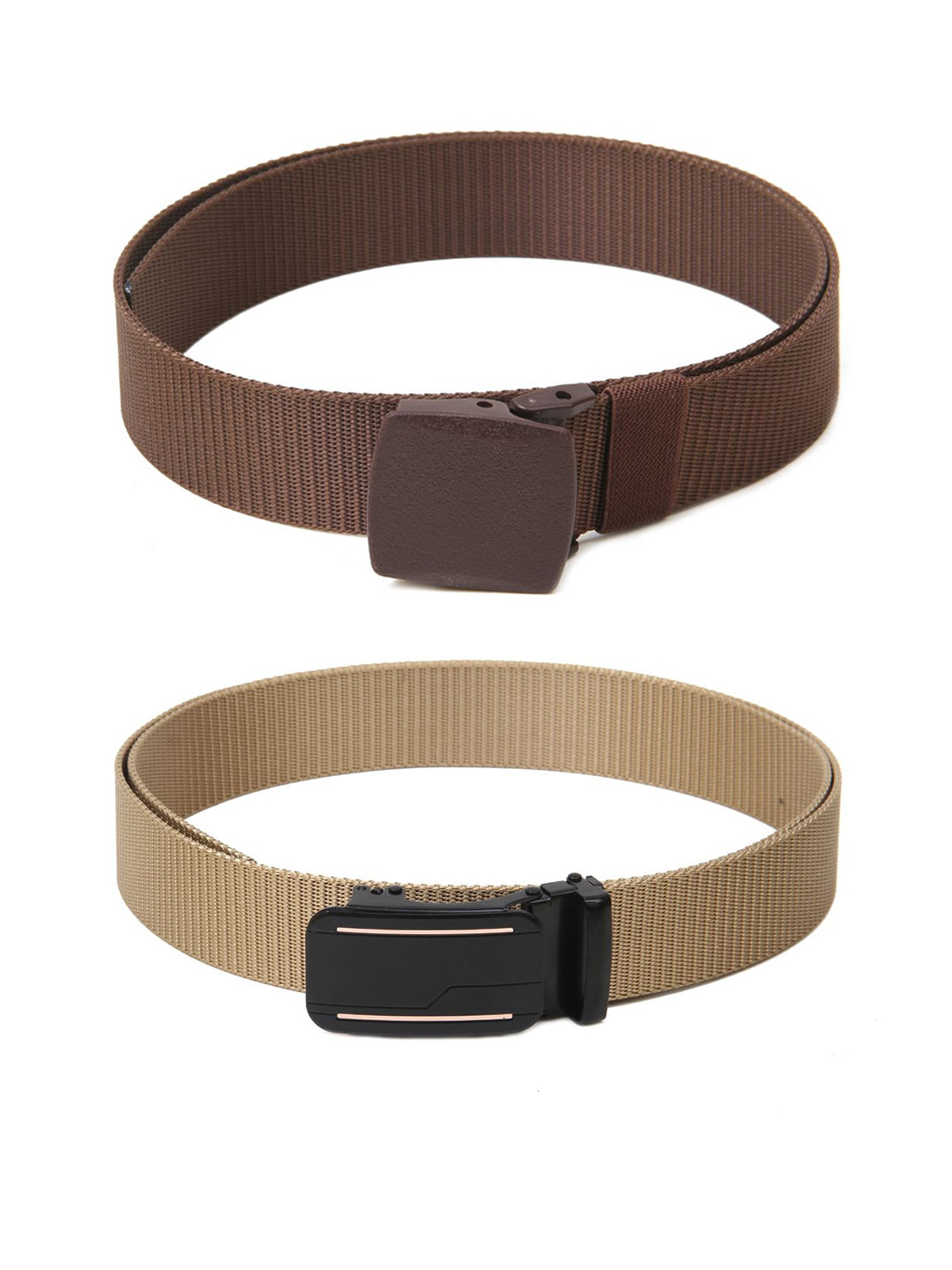 

Calvadoss Boys Set Of 2 Textured Wide Belt, Brown