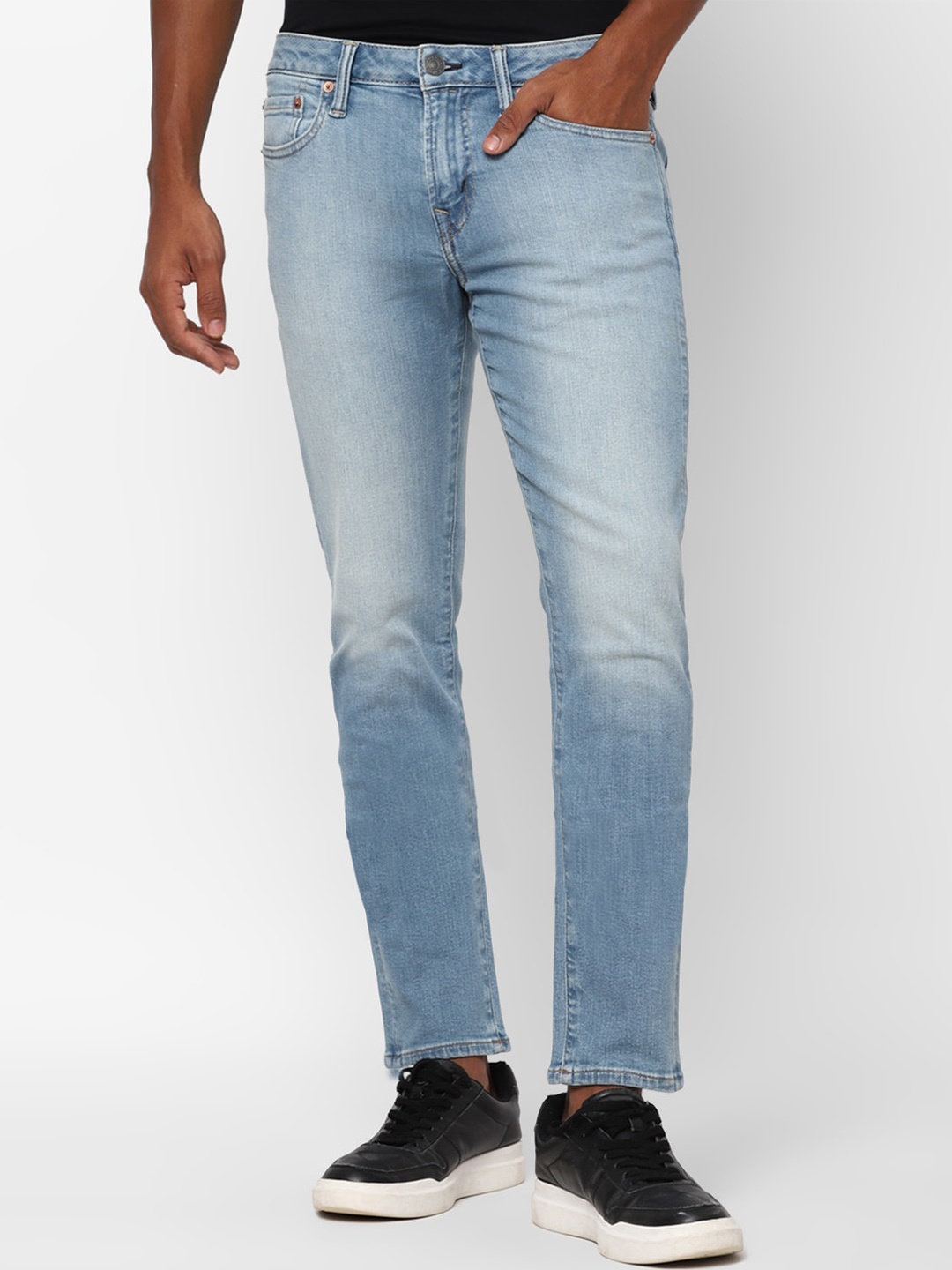 

AMERICAN EAGLE OUTFITTERS Men Skinny Fit Heavy Fade Jeans, Blue