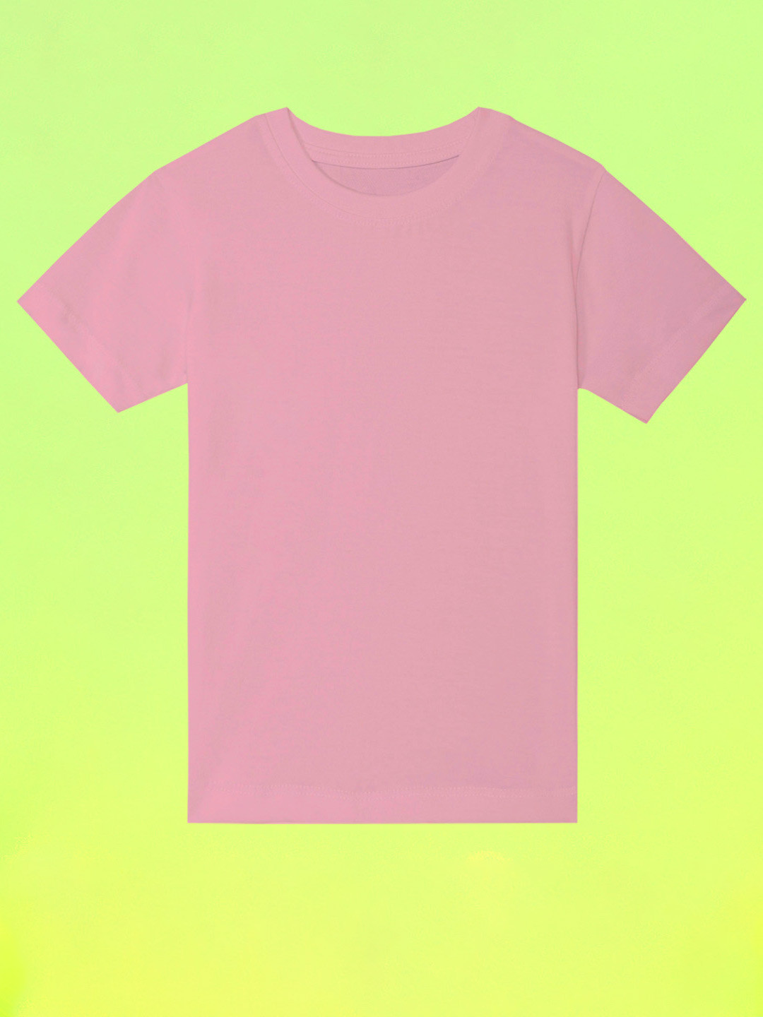 

BAESD Boys Round Neck Solid T-shirt, Pink