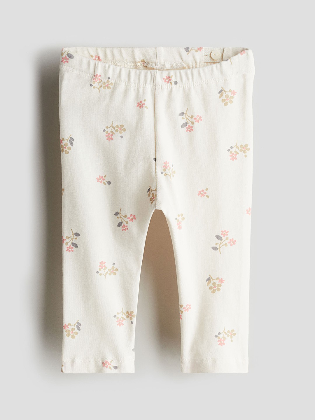 

H&M Girls Cotton Leggings, White