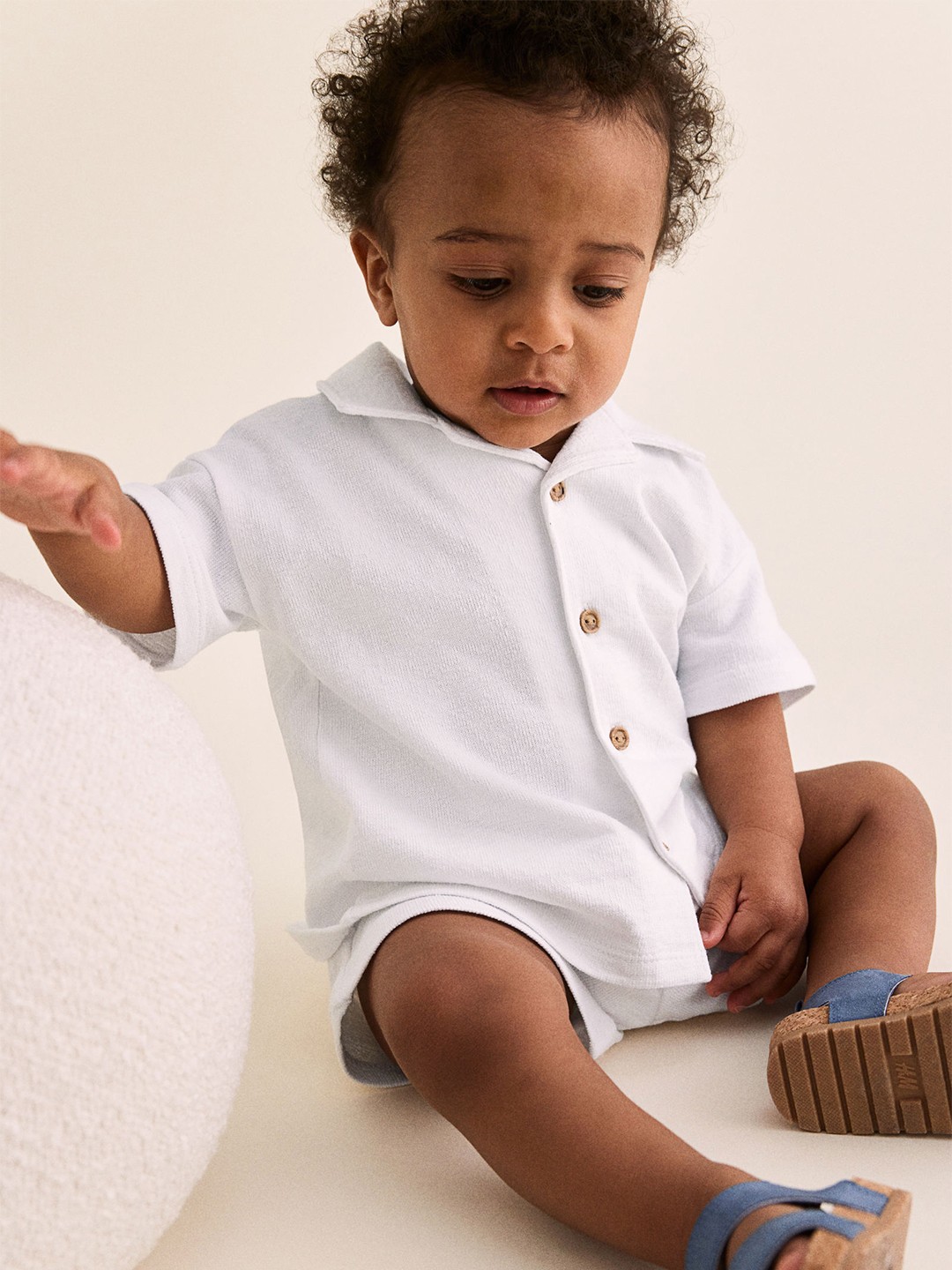 

H&M Boys 2-Piece Cotton Jersey Set, White
