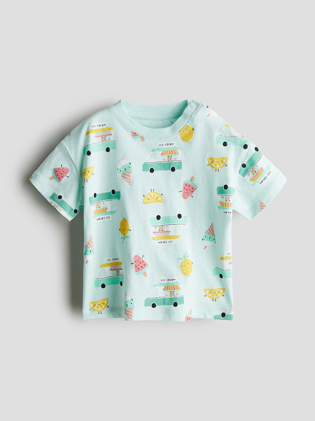

H&M Boys Pure Cotton Jersey T-shirt, Green