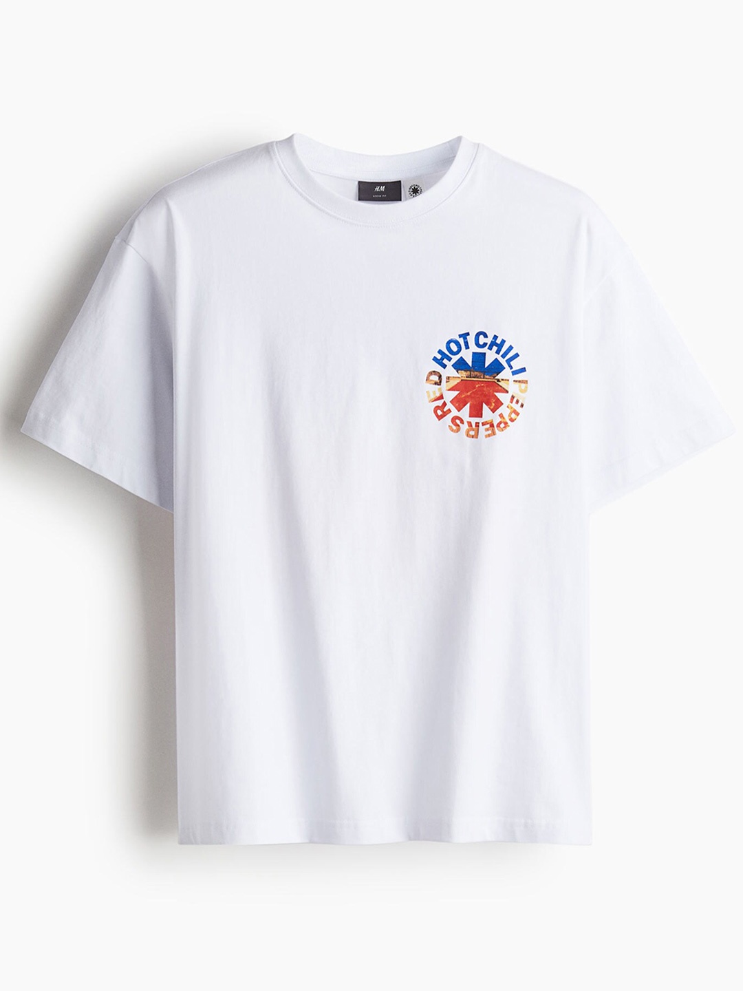 

H&M Men Pure Cotton Loose Fit T-shirt, White