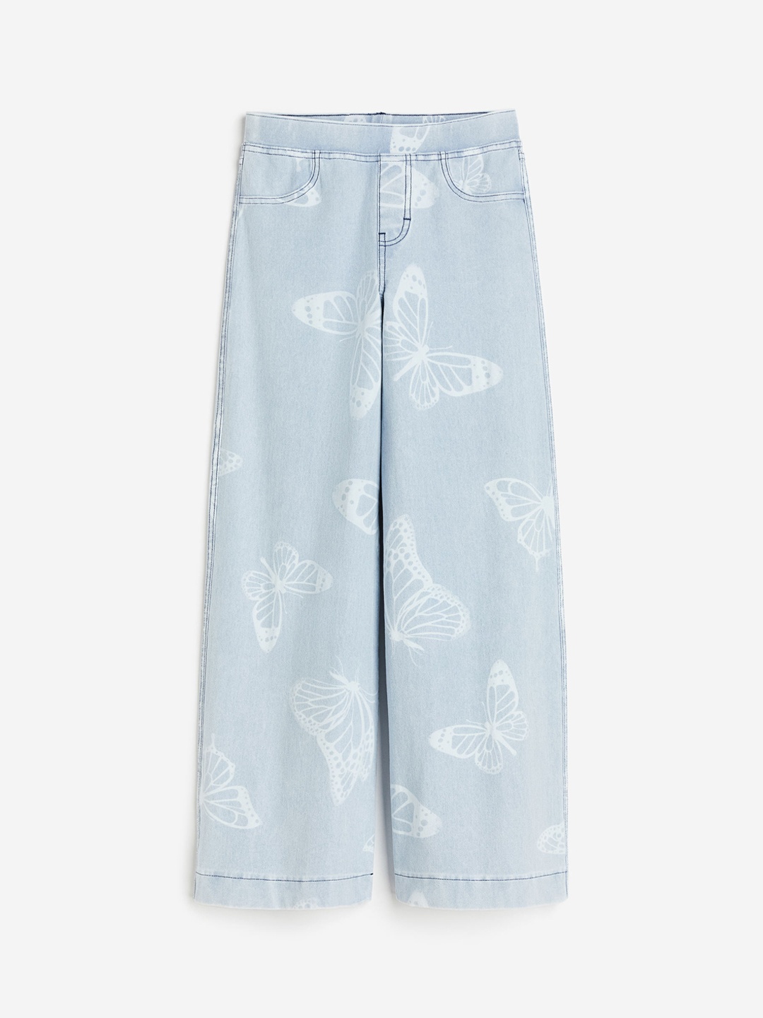 

H&M Girls Wide Trousers, Blue