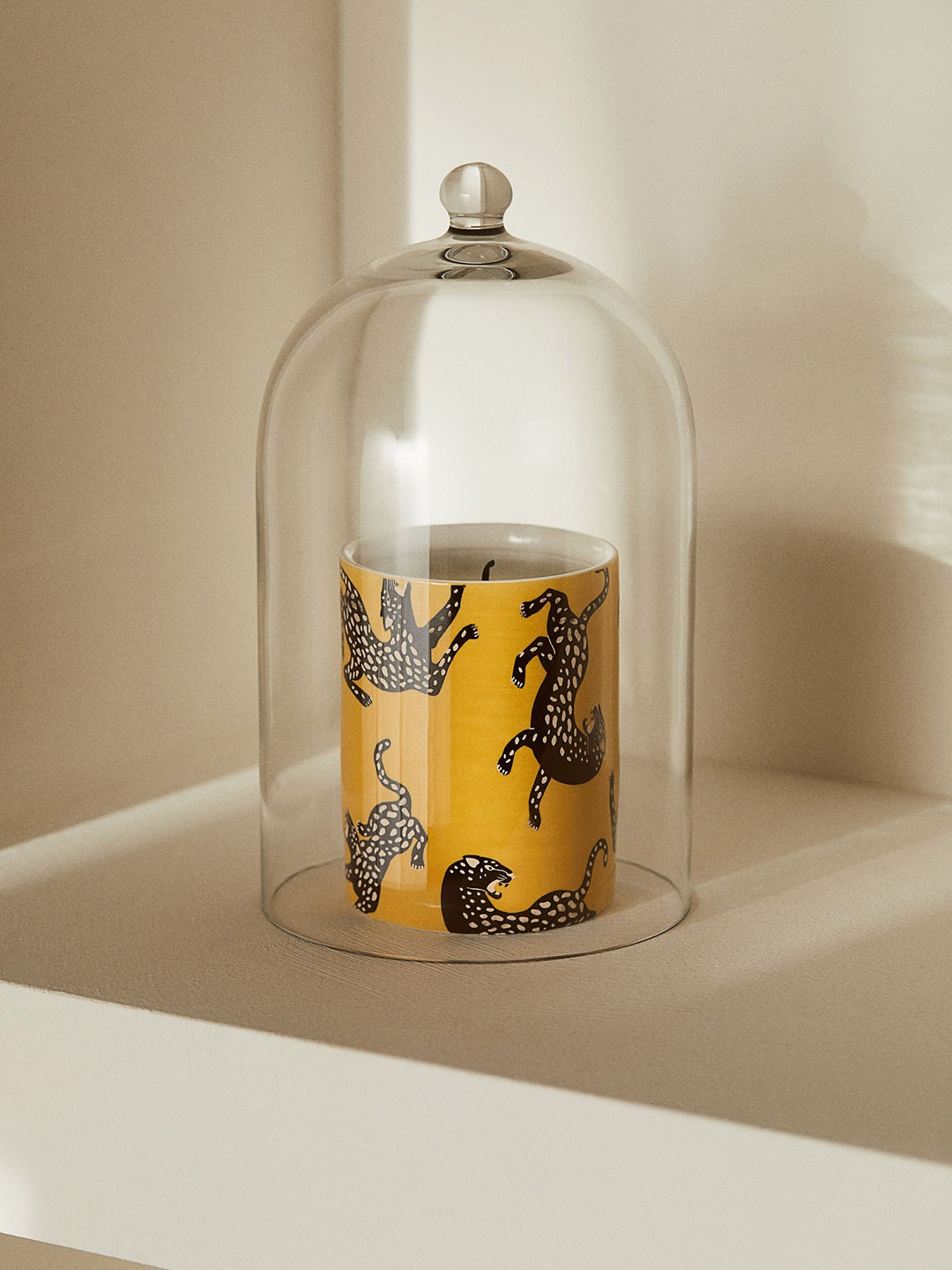 

H&M Yellow Scented Candle In A Ceramic Holder