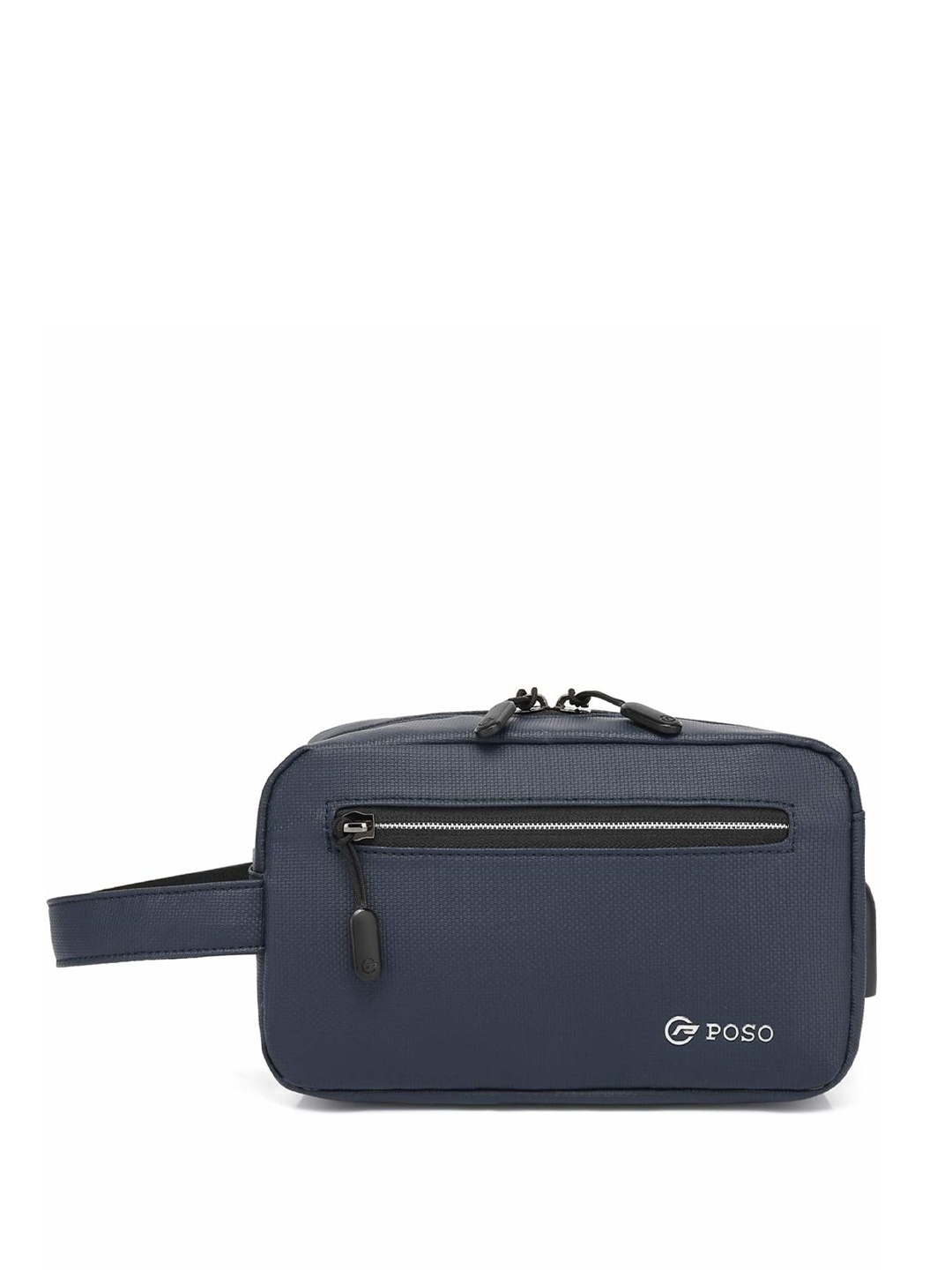 

THE CLOWNFISH Zest POSO Zest Travel Pouch With USB, Blue