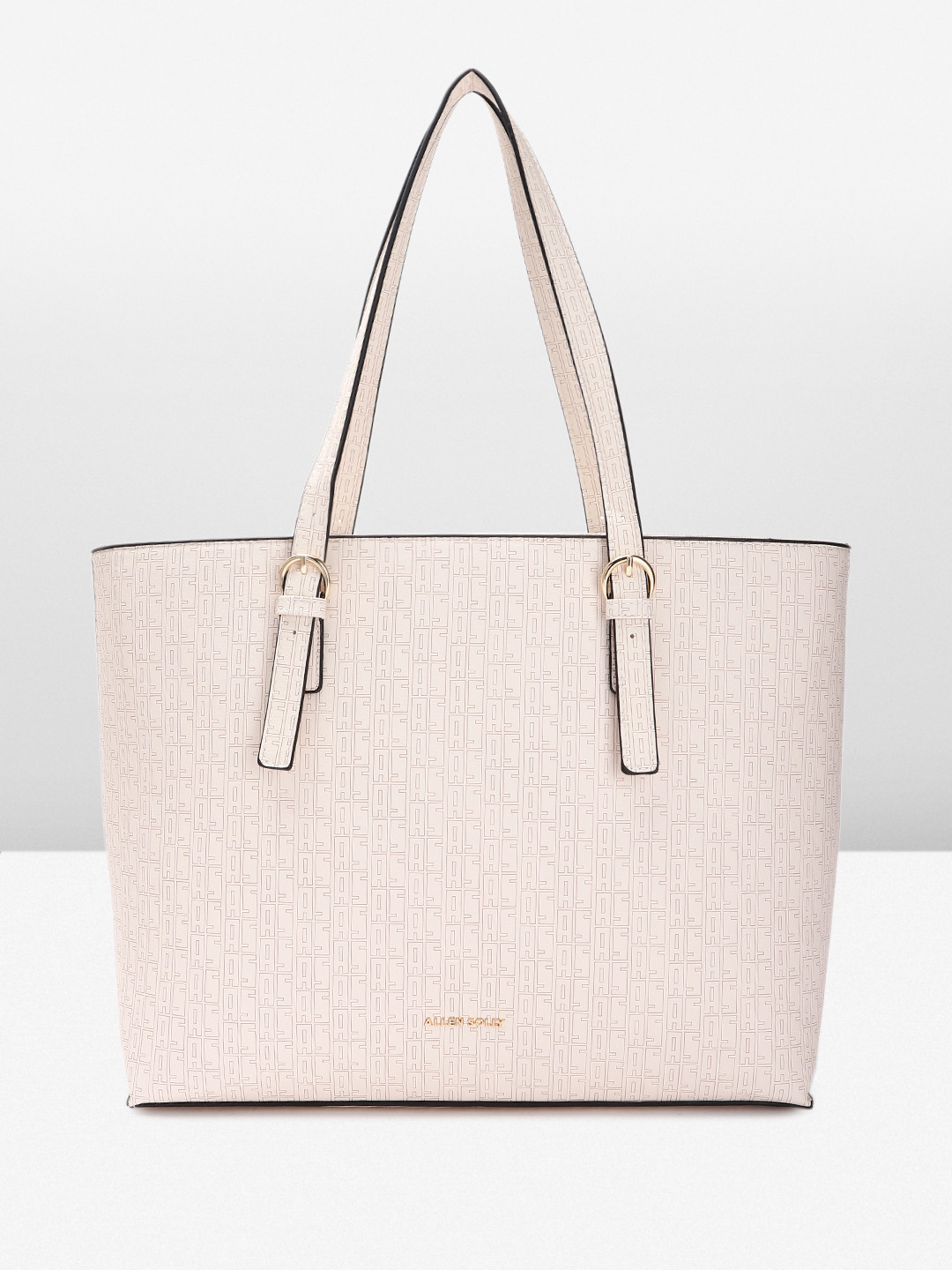 

Allen Solly Brand Logo Printed Oversized Laptop Shoulder Bag, Off white