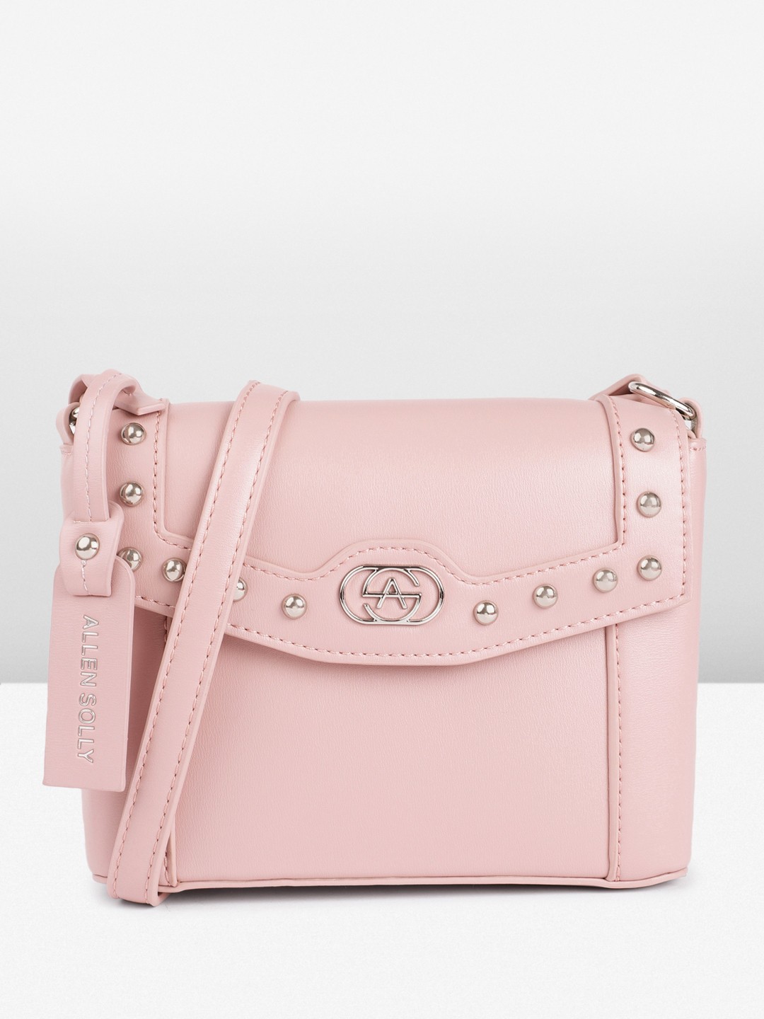 

Allen Solly Structured Sling Bag, Pink