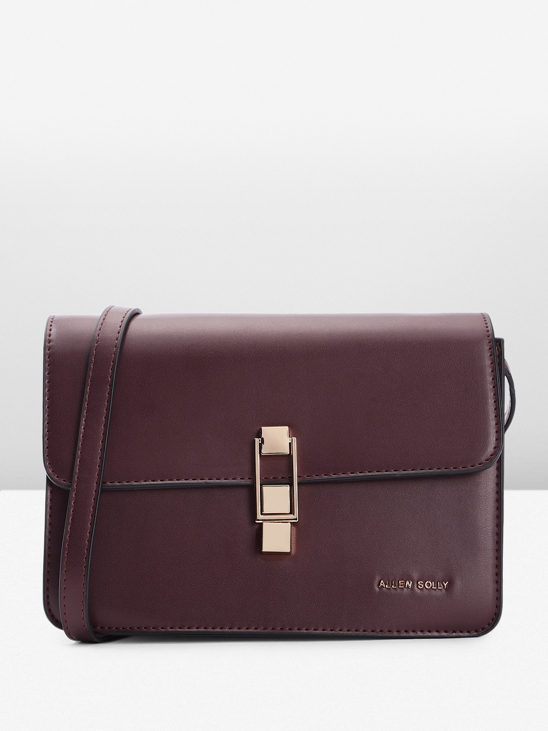 

Allen Solly Structured Sling Bag, Purple