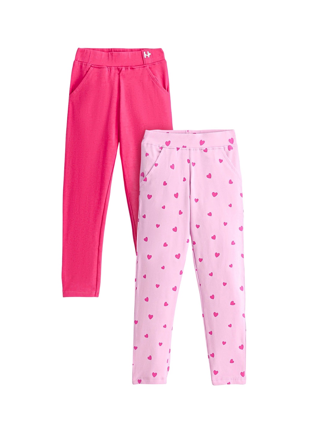 

Honeyhap Pack Of 2 Ankle-Length Leggings, Pink