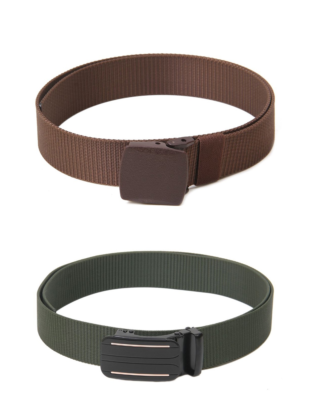 

Calvadoss Boys Set Of 2 Textured Belt, Brown