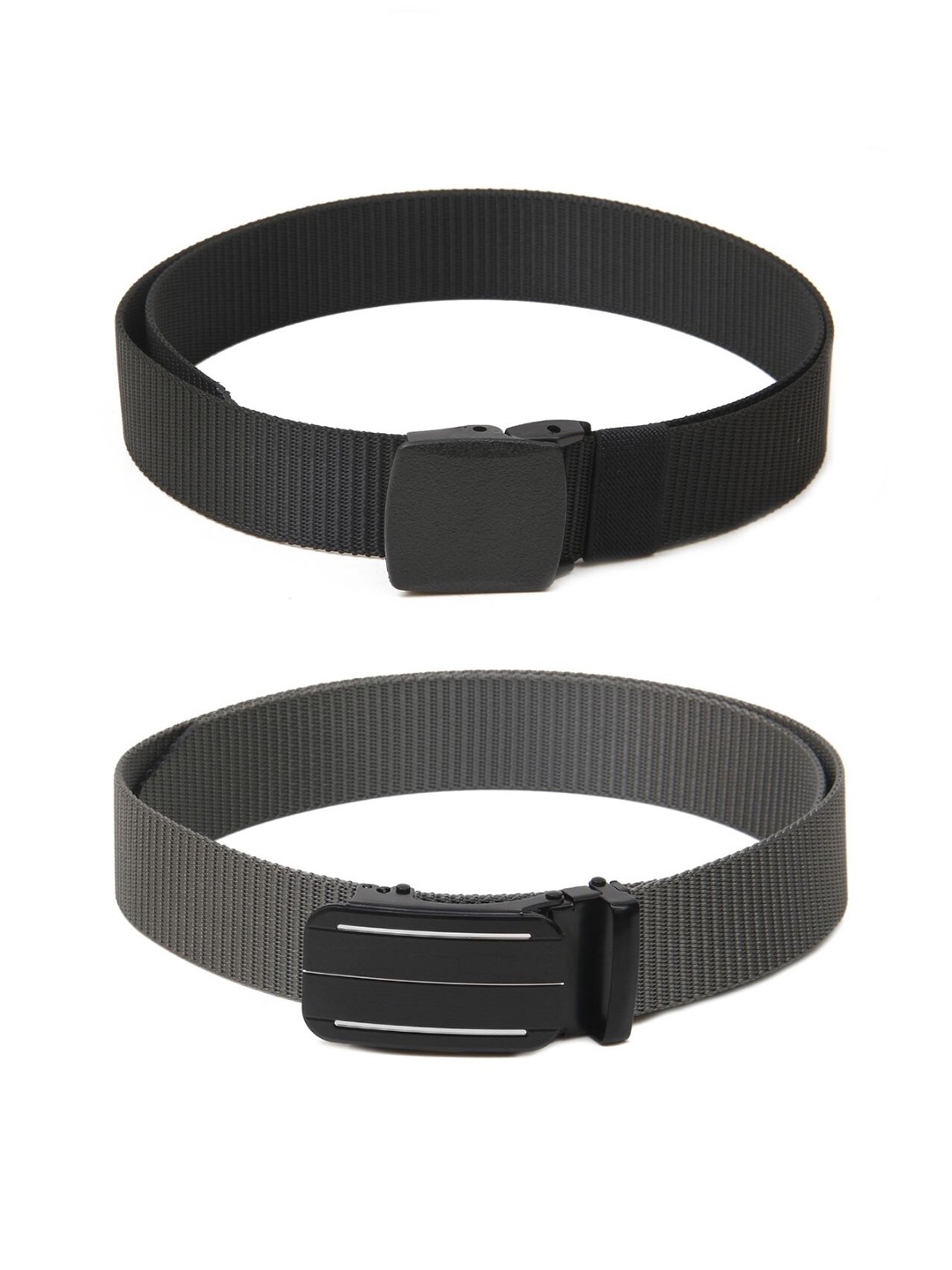 

Calvadoss Women Set of 2 Textured Belt, Black