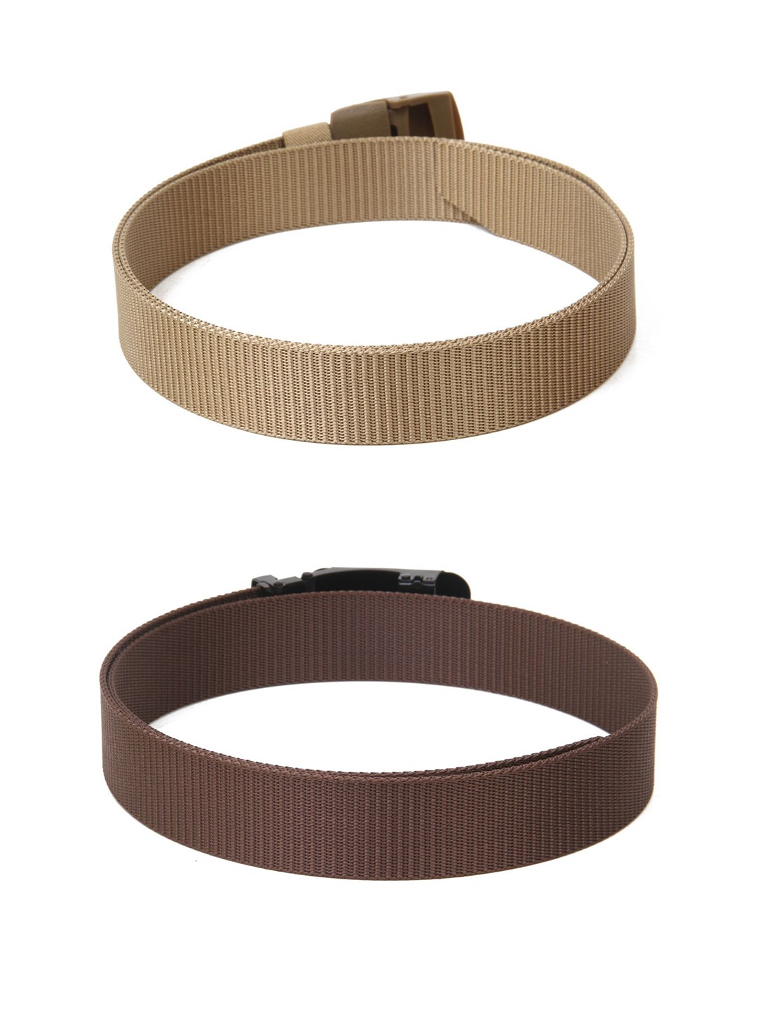 

Calvadoss Women Set of 2 Textured Belt, Beige