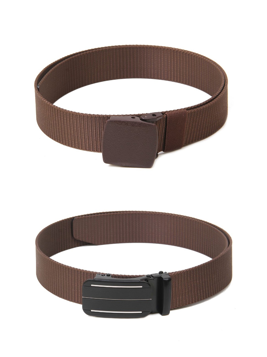 

Calvadoss Women Set Of 2 Textured Canvas Belt, Brown