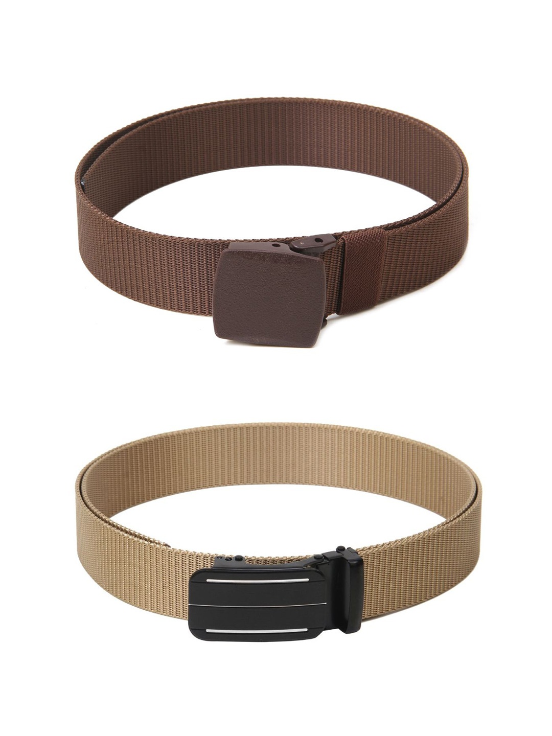 

Calvadoss Women Set of 2 Textured Belt, Brown