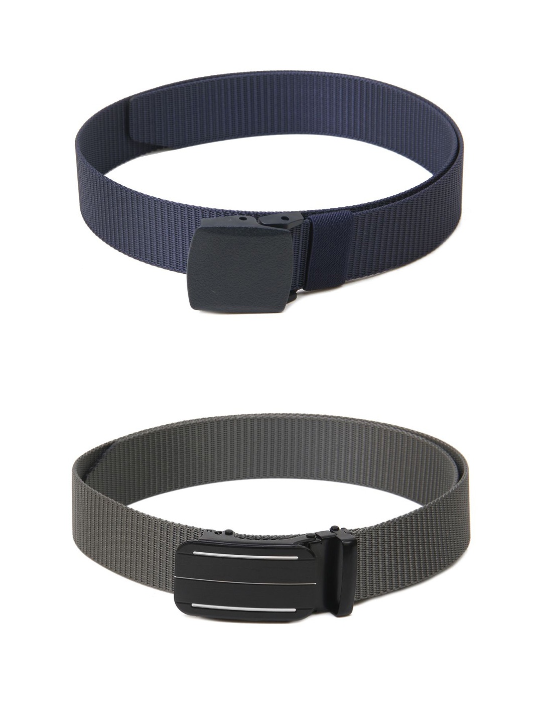 

Calvadoss Boys Set Of 2 Textured Belt, Navy blue