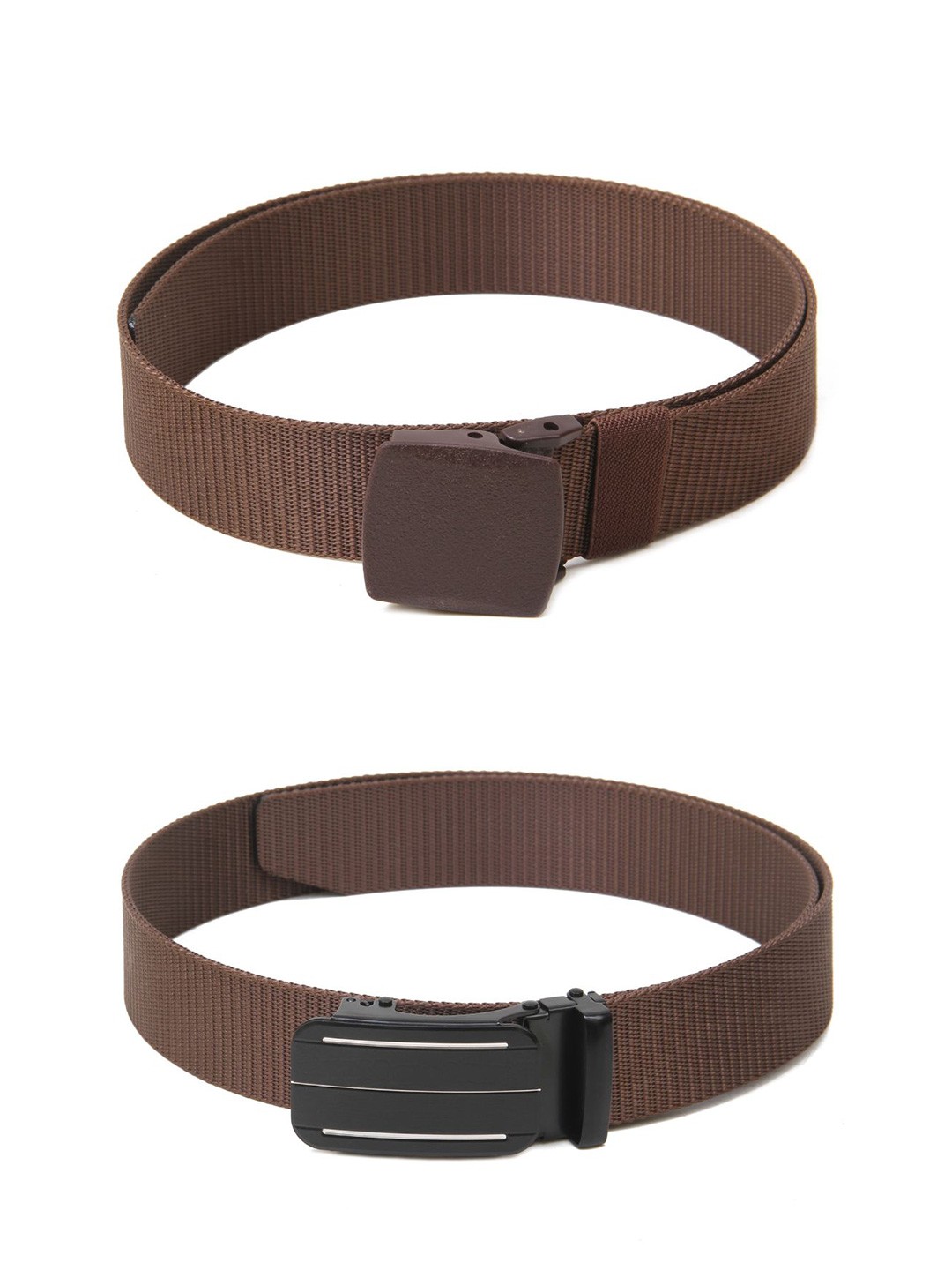 

Calvadoss Boys Set Of 2 Textured Canvas Belt, Brown