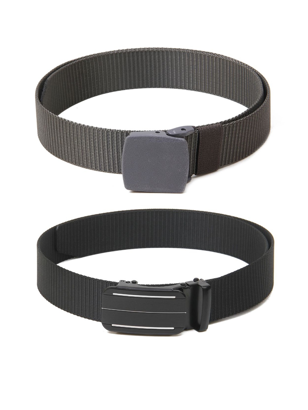 

Calvadoss Boys Set of 2 Textured Belt, Grey