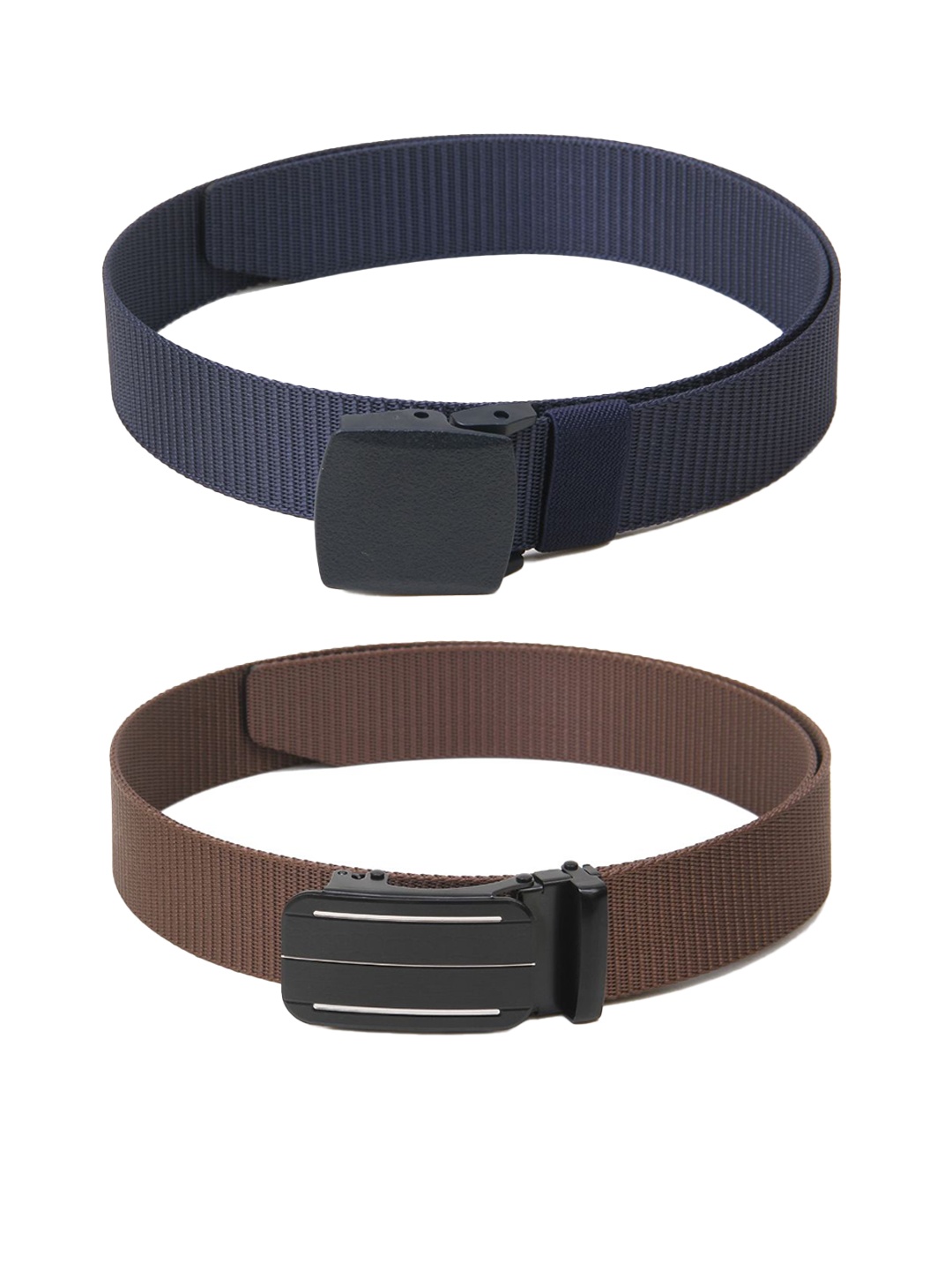 

Calvadoss Boys Set of Textured Belts, Navy blue