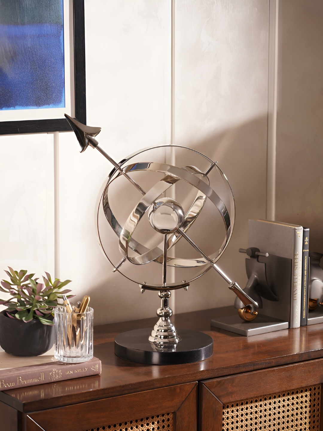 

Pure Home and Living Silver-Toned Curio Showpiece