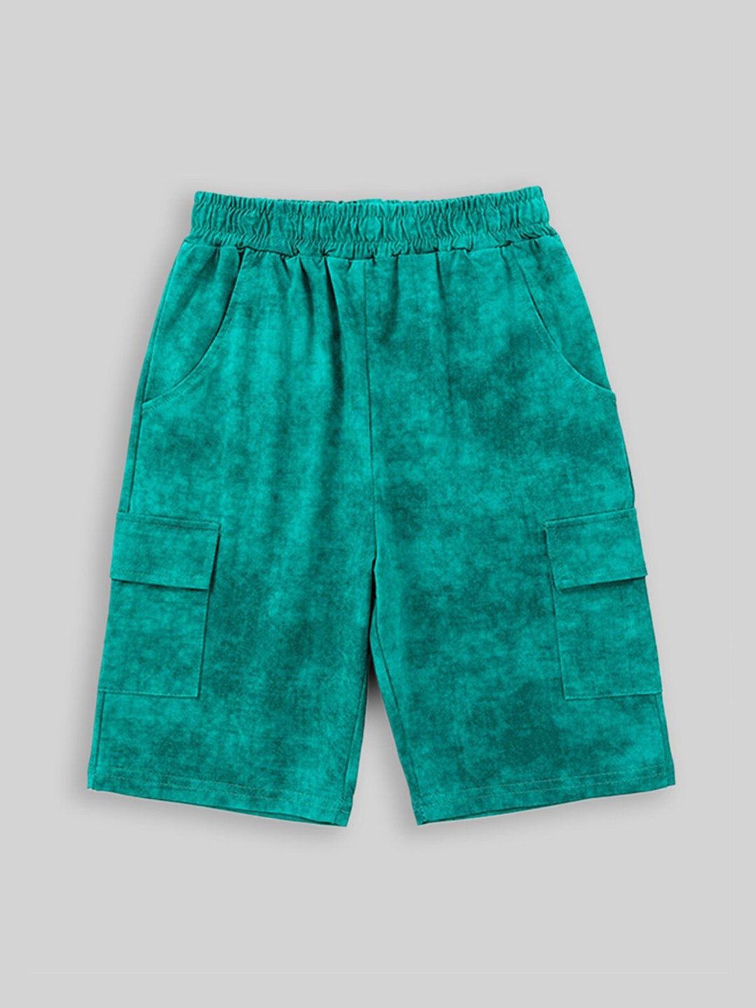 

INCLUD Girls Tie & Dye Dyed Cargo Shorts, Green