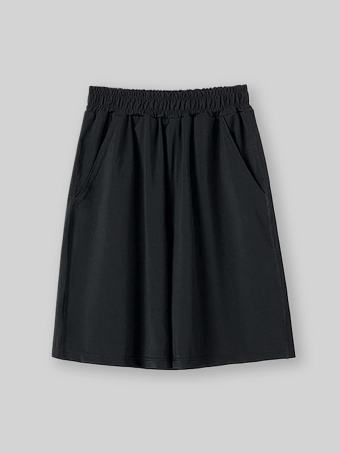 

INCLUD Girls Mid-Rise Regular Shorts, Black