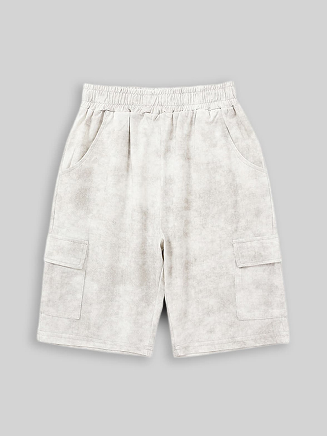 

INCLUD Girls Tie & Dye Regular Fit Cargo Shorts, Beige