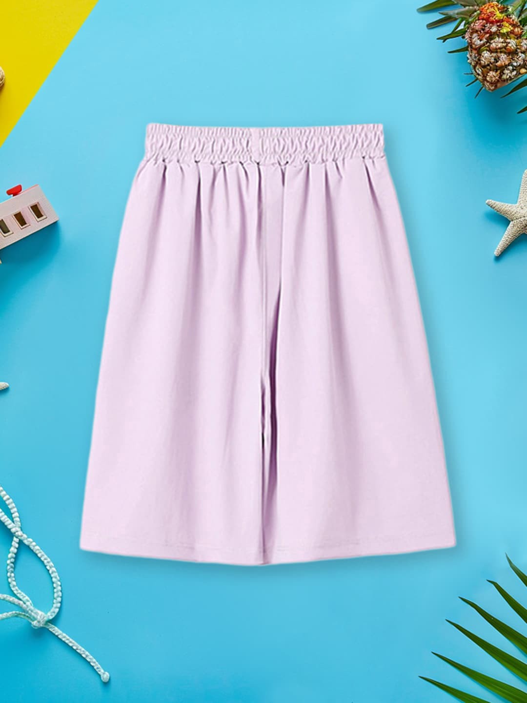 

INCLUD Girls Mid Rise Shorts, Purple
