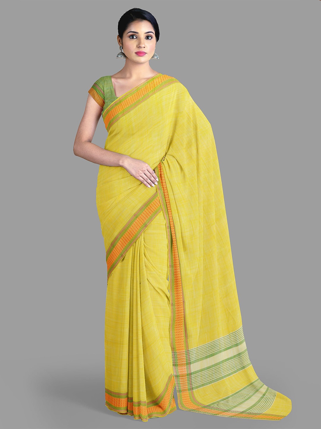 

The Chennai Silks Pure Cotton Saree, Yellow