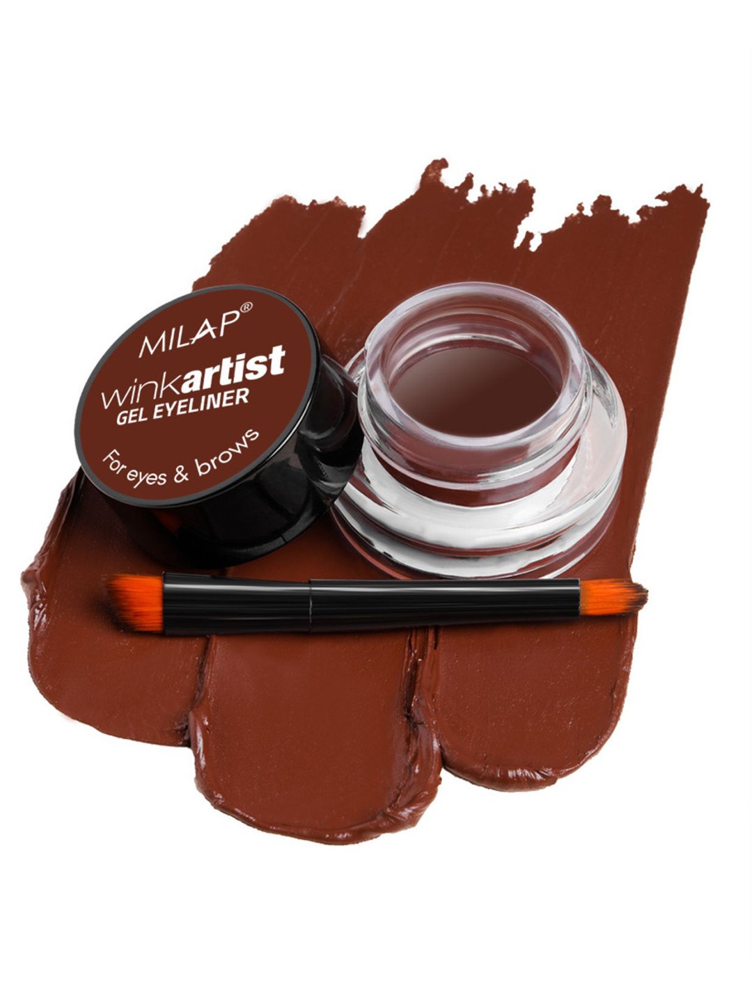 

MILAP Wink Artist Gel Eyeliner for Eyes & Brows 4 gm - Brown