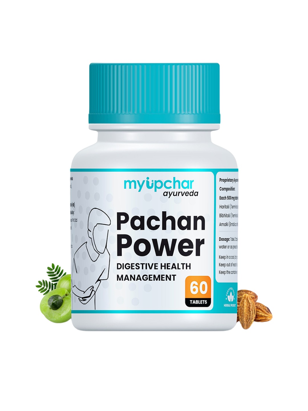 

Myupchar Ayurveda Pachan Power Tablets-60 Tablets, Brown