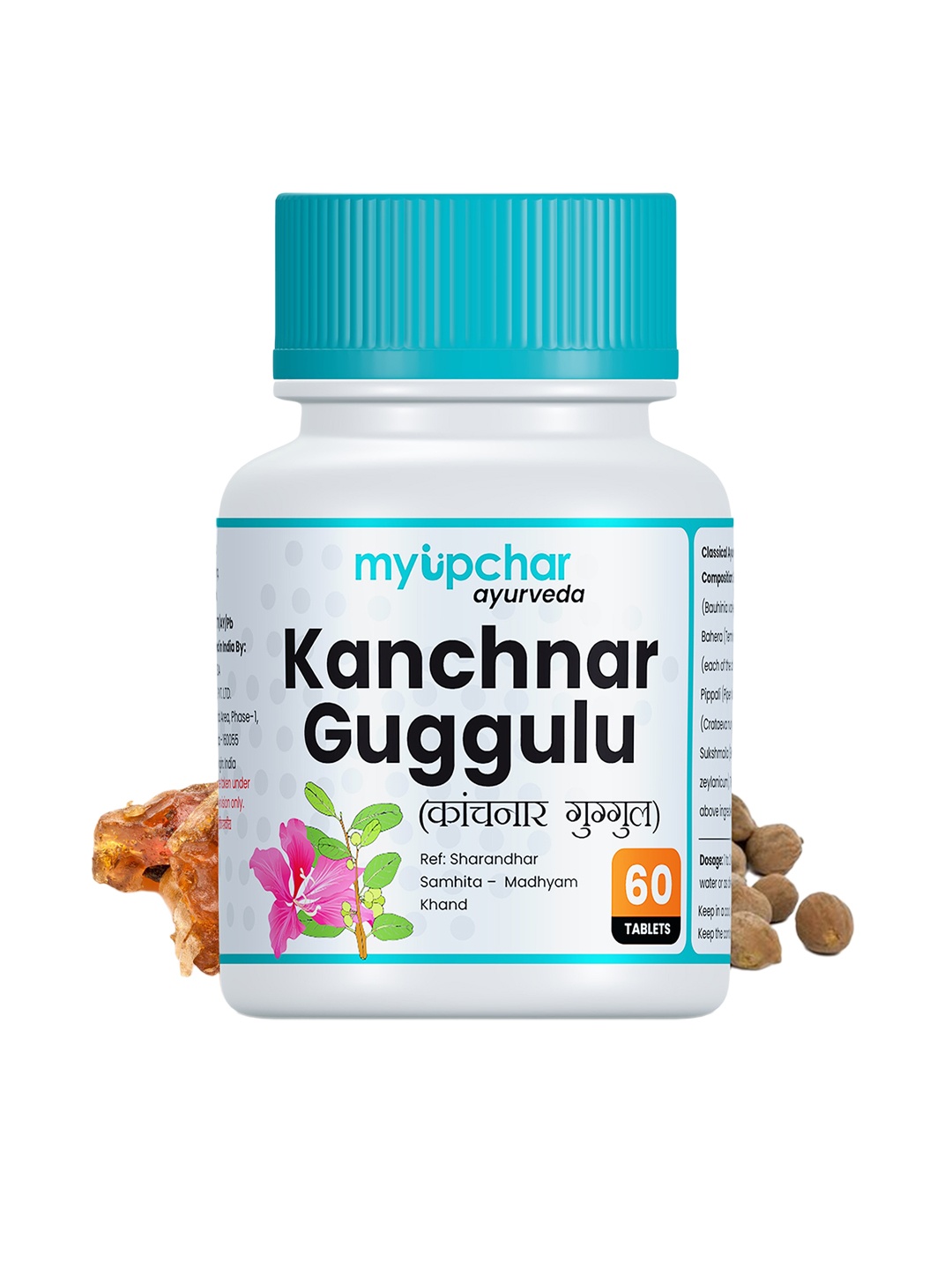 

Myupchar Ayurveda Kanchnar Guggulu Tablets with Amla - 60 Tabs, White