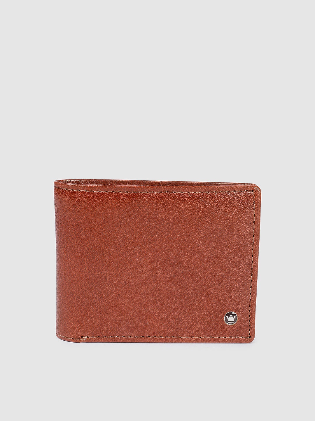 

Louis Philippe Men Leather Two Fold Wallet, Brown