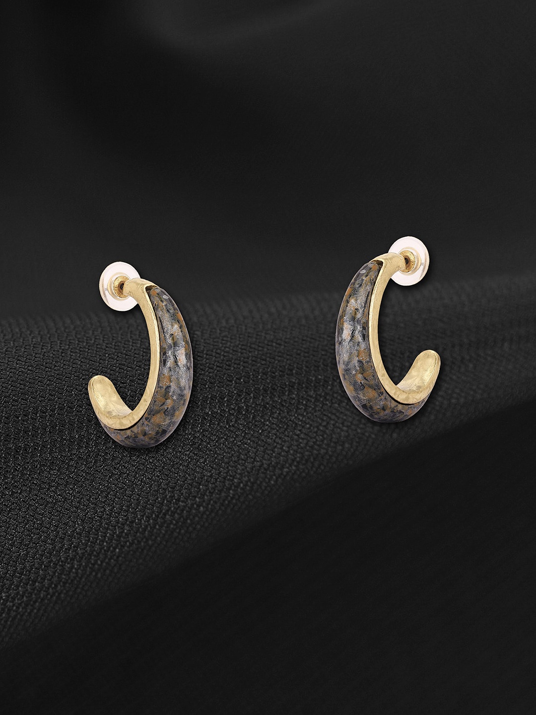 

Adwitiya Collection 24CT Gold-Plated Classic Hoop Earrings