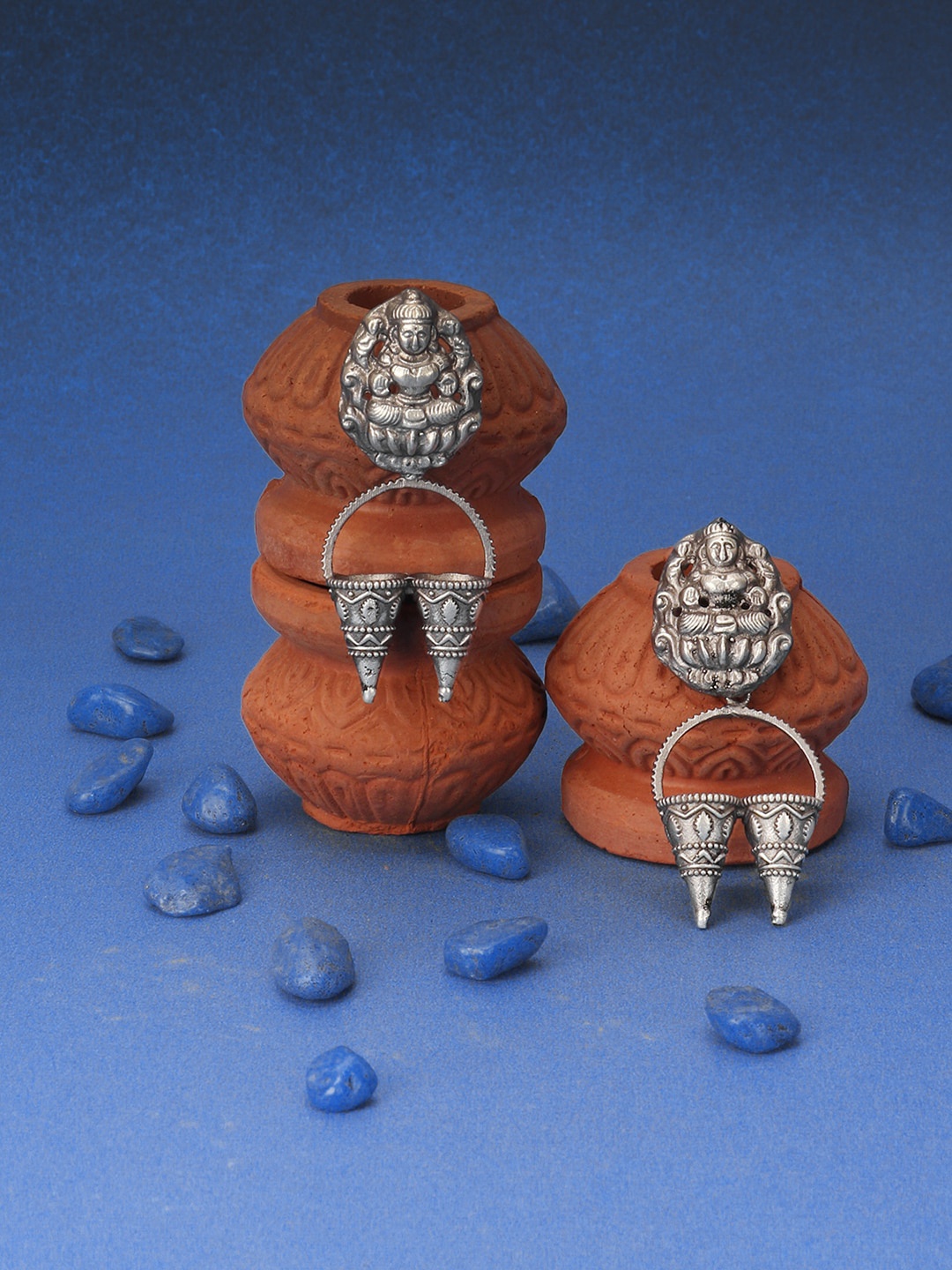 

Adwitiya Collection Silver-Plated Classic Drop Earrings