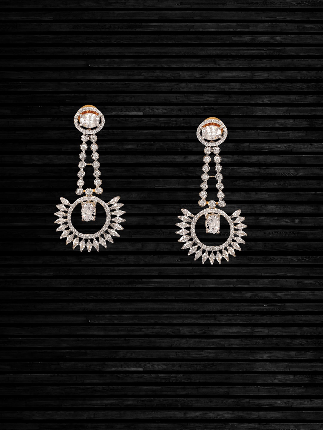 

Adwitiya Collection 24CT Gold-Plated Drop Earrings